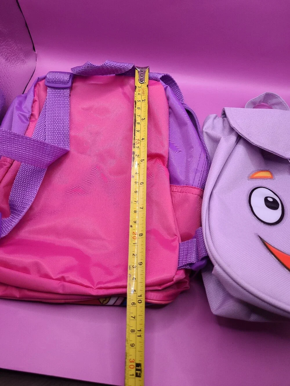 Vintage Dora The Explorer Mini Backpack Lot 2 Bags Lets Paint! Map